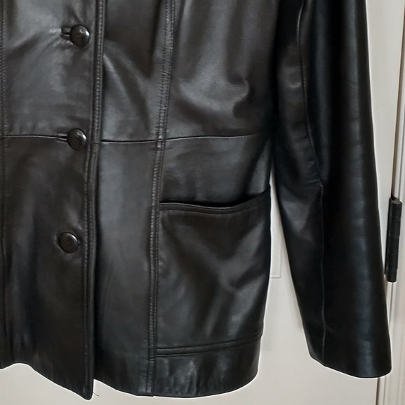 Women's Danier black Italian leather jacket - size S, excellent condition - Picture 6 of 13
